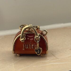 Juicy Couture Gold and Brown Mini Bag Charm Vintage